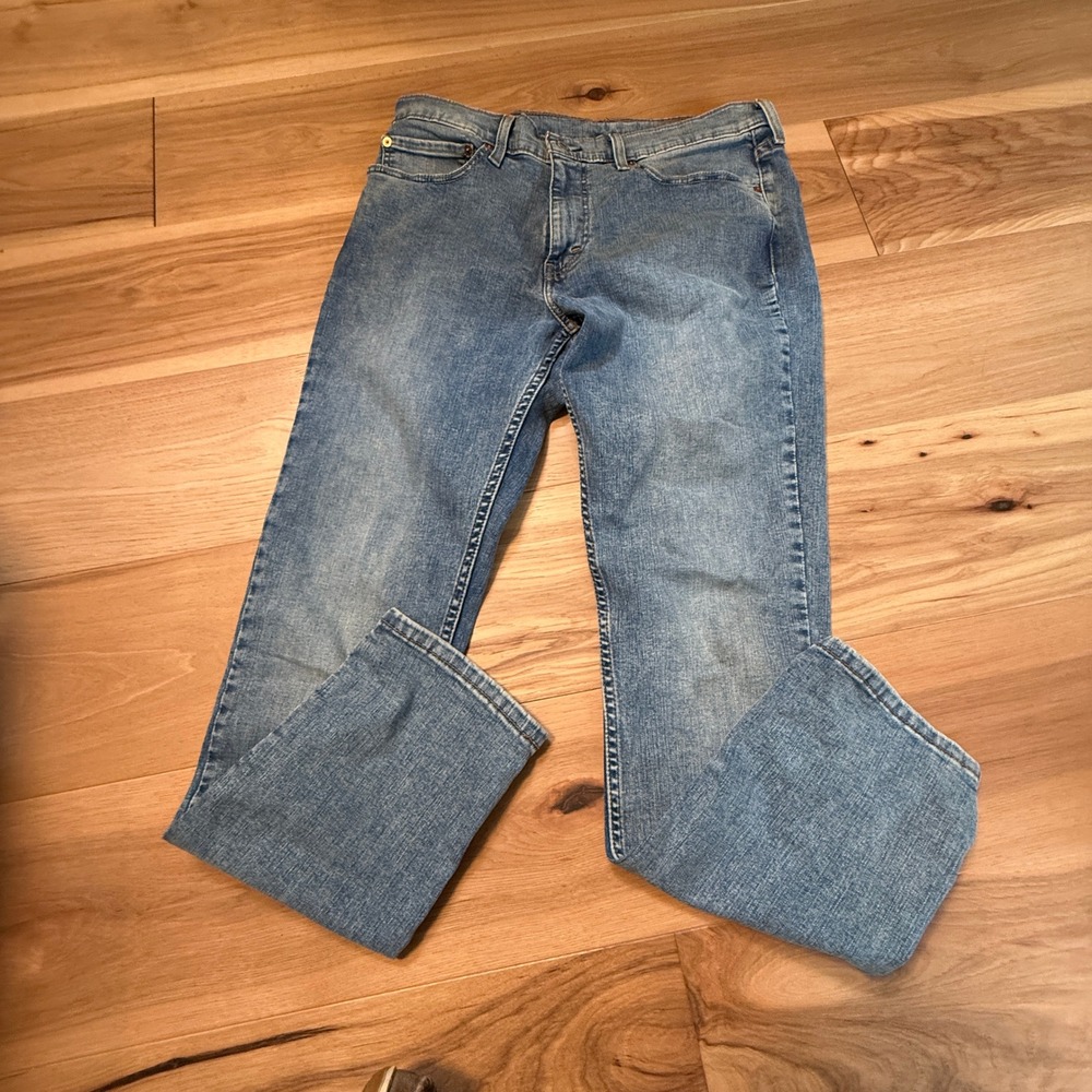Levis 511 Slim Fit Jeans Mens 34x32 Blue Medium Wash WaterLess Denim 04511